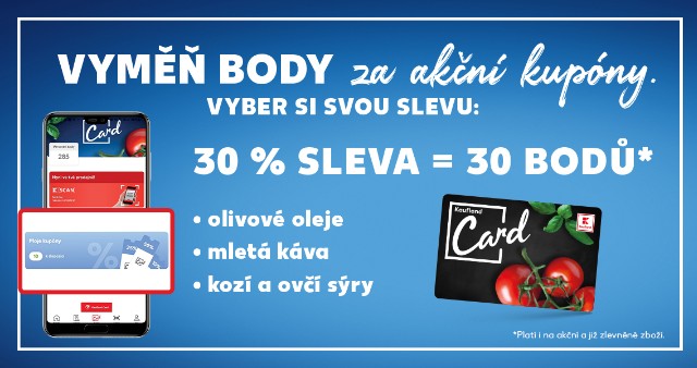 Vyměň body za akční kupóny.