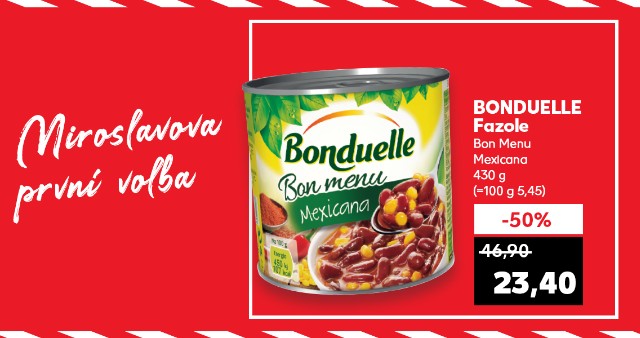 Miroslavova první volba - Bonduelle fazole