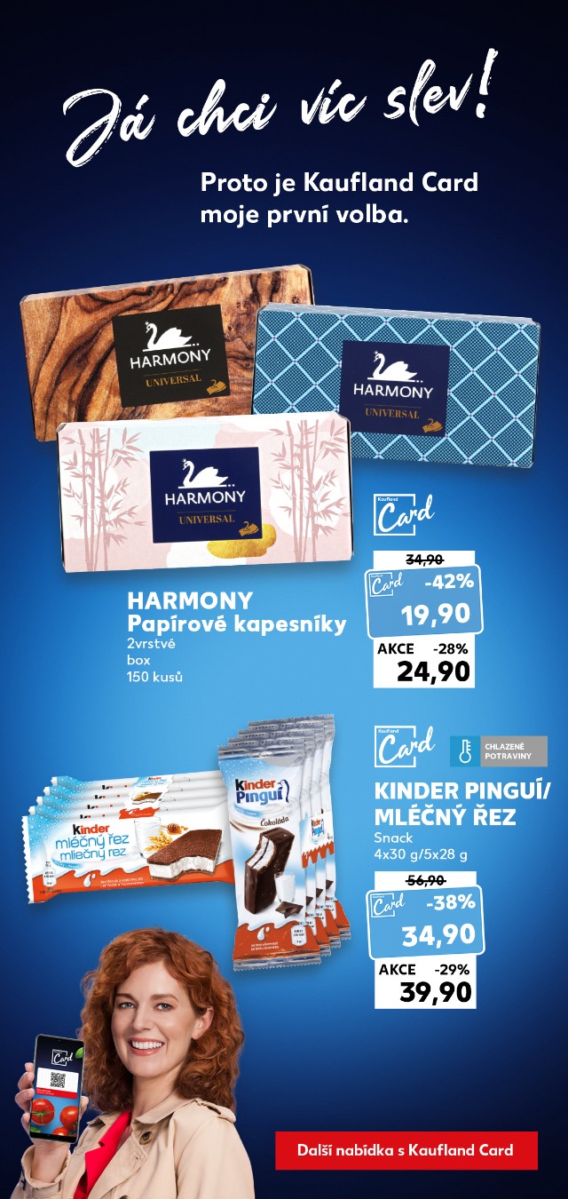 Já chci víc slev - Proto je Kaufland Card moje nová volba.