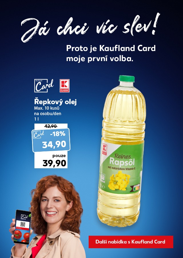 Já chci víc slev - Proto je Kaufland Card moje první volba