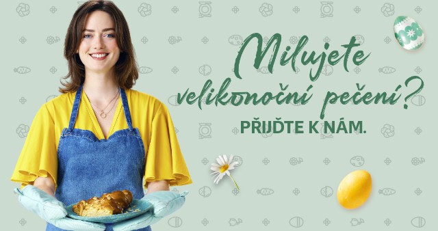 Milujete velikonoční pečení? Přijďte k nám.