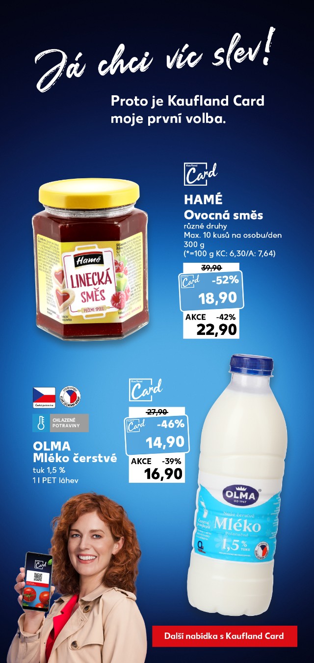 Já chci víc slev - Proto je Kaufland Card moje nová volba.