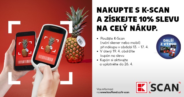 K-Scan - Nakupte s K-Scan a získejte 10% slevu na celý nákup