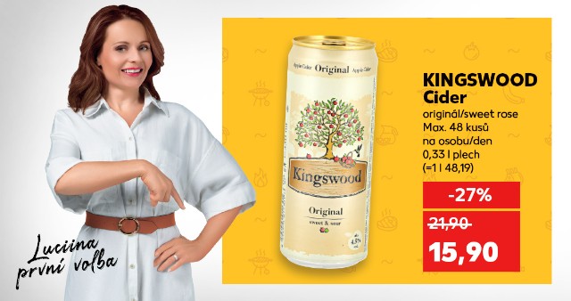 Luciina první volba - Kingswood Cider