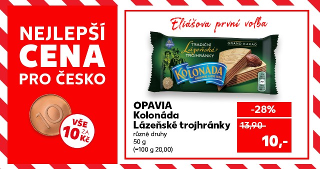 Eliášova první volba - Opavia - Kolonáda - Lázeňské trojhránky