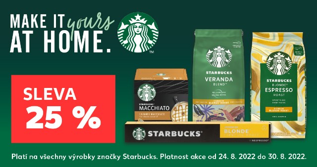 Starbucks - Sleva 25%