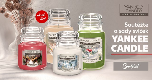 Soutěžte o sady svíček Yankee Candle