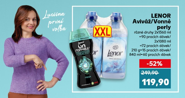 Luciina první volba - Lenor - Aviváž / Vonné perly
