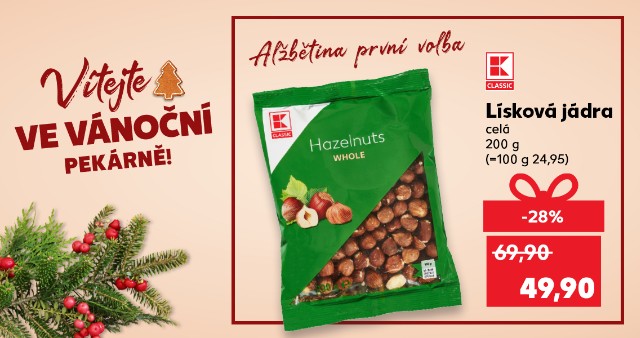 Alžbětina první volba - Lísková jádra