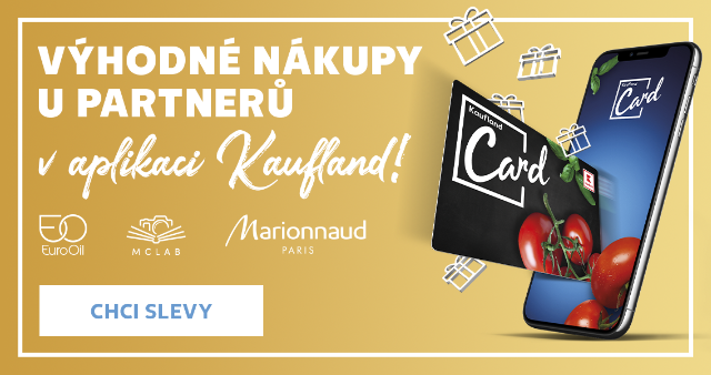 Výhodné nákupy u partnerů v aplikaci Kaufland.