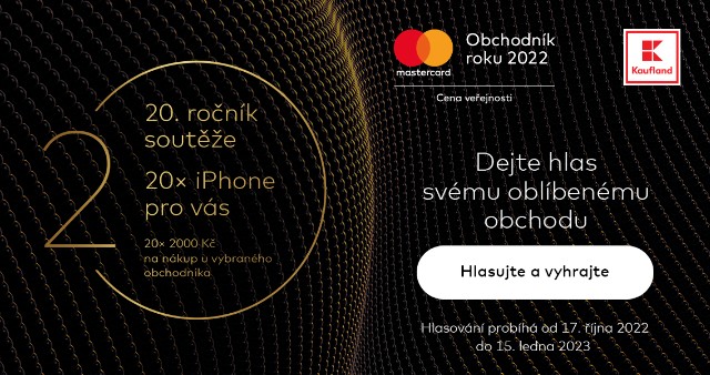 Mastercard Obchodník roku 2022 - Dejte hlas svému oblíbenému obchodu