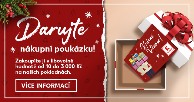 Darujte nákupní poukázku.