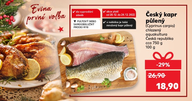 Evina první volba - Český kapr půlený