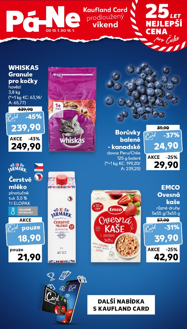 Kaufland Card prodloužený víkend