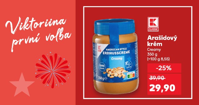 Viktoriina první volba - K-Classic - Arašídový krém