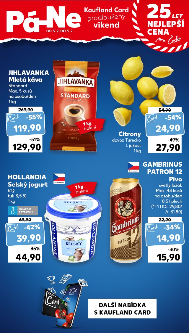 Kaufland Card prodloužený víkend