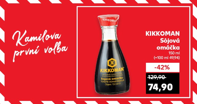Kamilova první volba - Kikkoman - Sójová omáčka