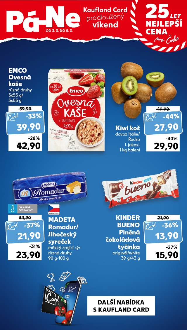 Kaufland Card prodloužený víkend