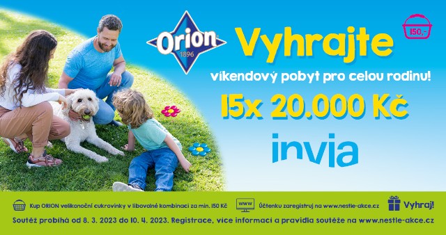 Orion - Vyhrajte víkendový pobyt pro celou rodinu