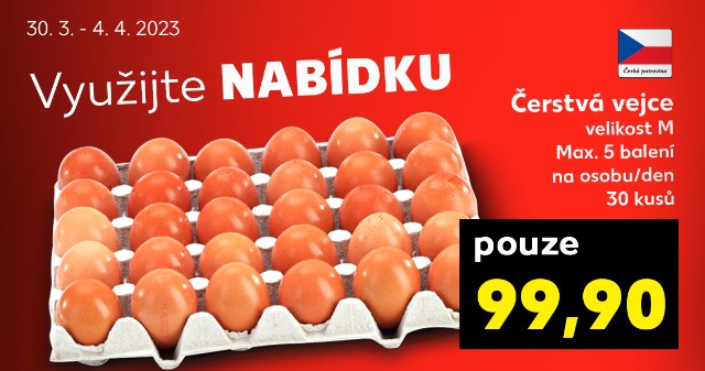 Využijte nabídku - Čerstvá vejce