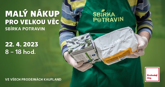 Sbírka potravin - Malý nákup pro velkou věc