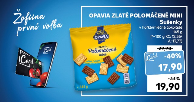 Žofiina první volba - Opavia Zlaté polomáčené mini