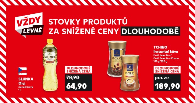 Vždy levně - Stovky produktů za snížené ceny - Dlouhodobě