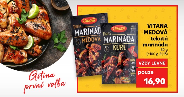 Gitina první volba - Vitana - Medová tekutá marináda