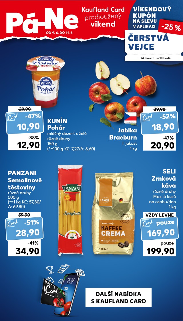 Kaufland Card prodloužený víkend