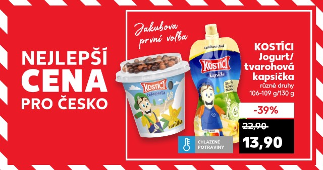 Jakubova první volba - Kostíci - Jogurt / tvarohová kapsička