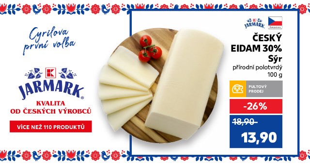 Cyrilova první volba - K-Jarmark - Český eidam