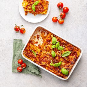 Lasagne s mletým masem a mozzarellou