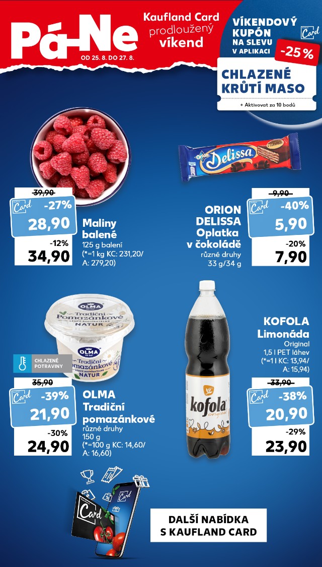 Kaufland Card prodloužený víkend