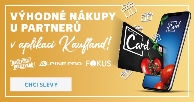 Výhodné nákupy u partnerů v aplikaci Kaufland Card.