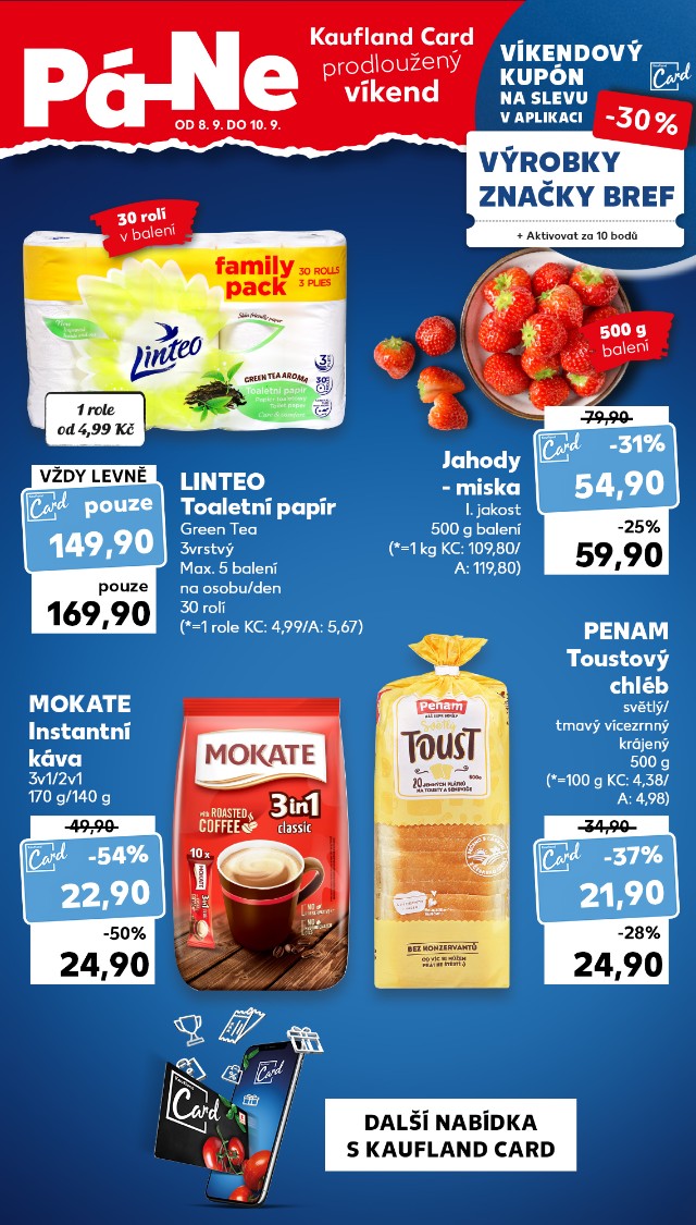 Kaufland Card prodloužený víkend