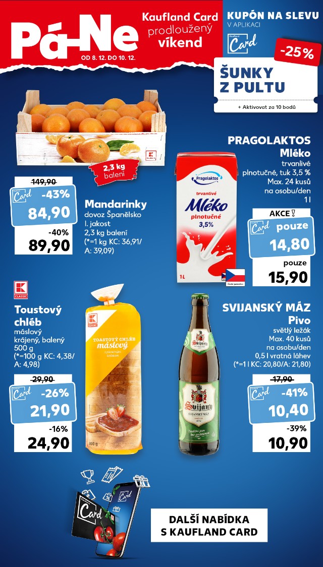 Kaufland Card prodloužený víkend