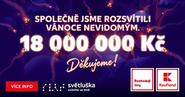 Společně jsme rozsvítili Vánoce nevidomým.