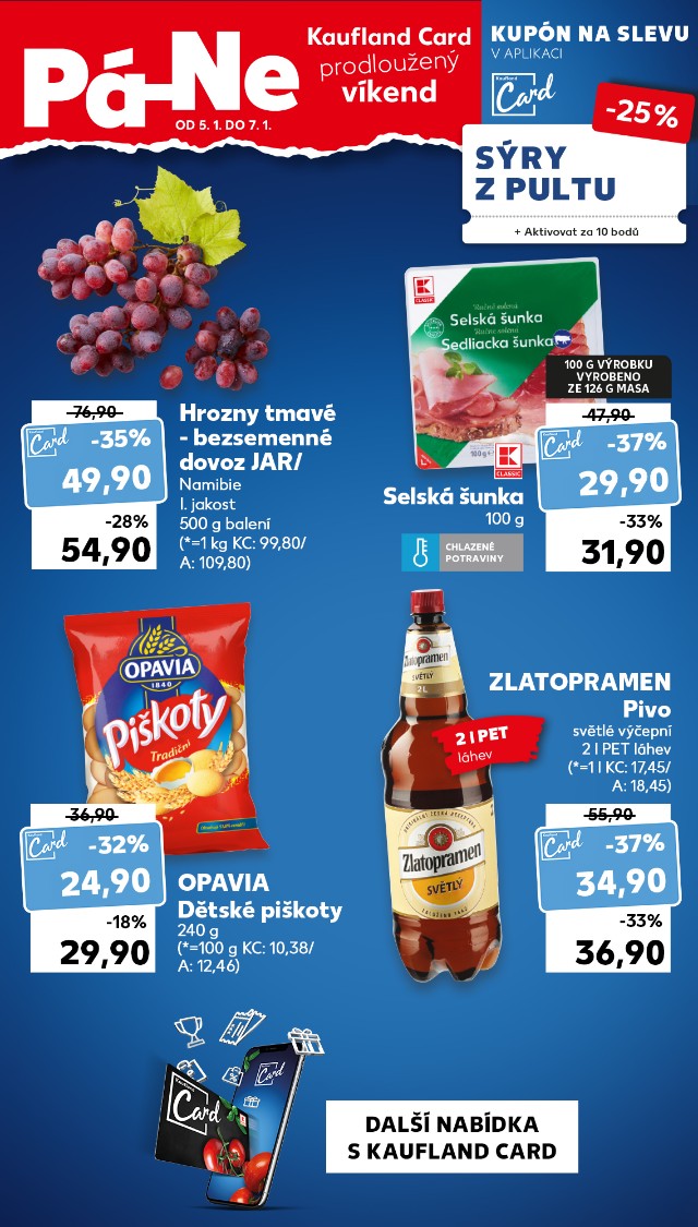 Kaufland Card prodloužený víkend