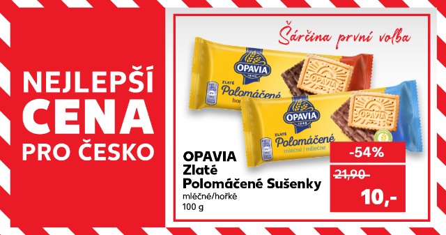 Opavia - Zlaté Polomáčené Sušenky