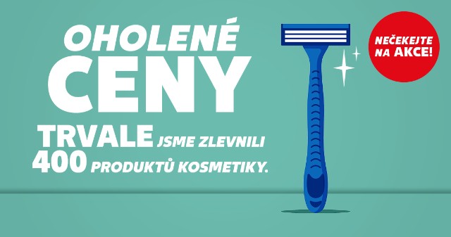 Oholené ceny - Trvale jsme zlevnili 400 produktů kosmetiky