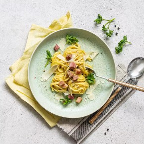  Špagety carbonara s pancettou