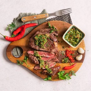Hovězí rumpsteak s chimichurri omáčkou