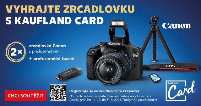 Vyhrajte zrcadlovku s Kaufland Card