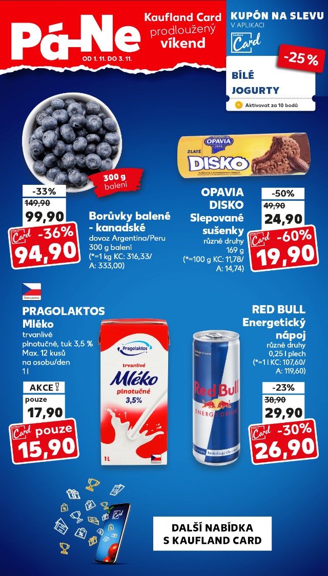 Kaufland Card prodloužený víkend