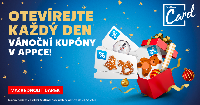 Vyhrajte kávovar s Kaufland card