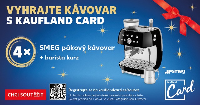 Vyhrajte kávovar s Kaufland card