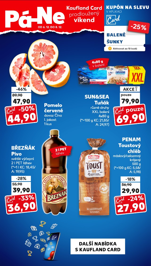 Kaufland Card prodloužený víkend
