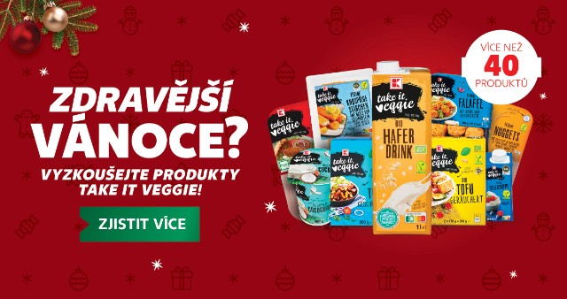 Zdravější Vánoce? Vyzkoušejte produkty Take it veggie