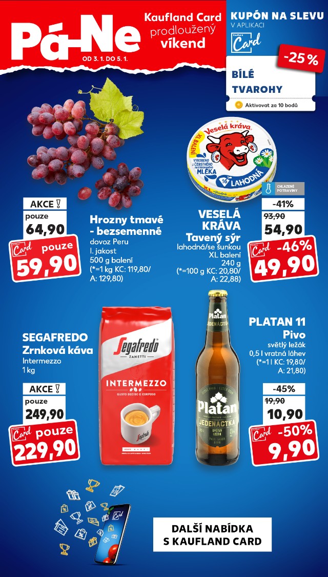 Kaufland Card prodloužený víkend