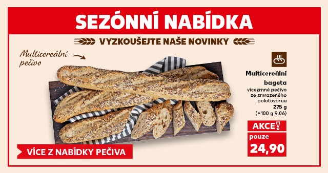Sezónní nabídka - Multicereální bageta